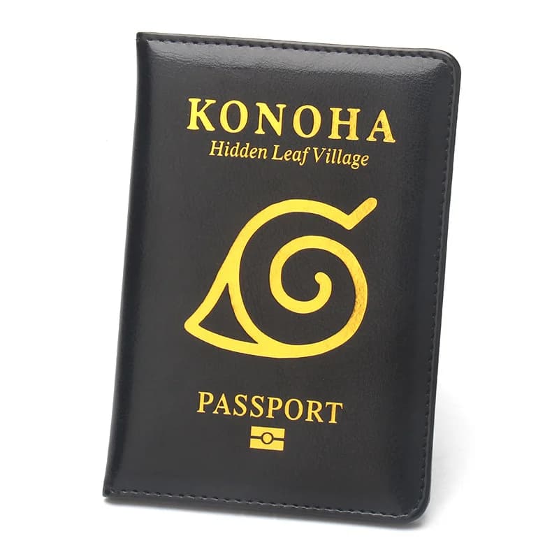 Japanese anime Naruto Konohagakure Anime peripherals Passport Holder Small gift anime merchandise