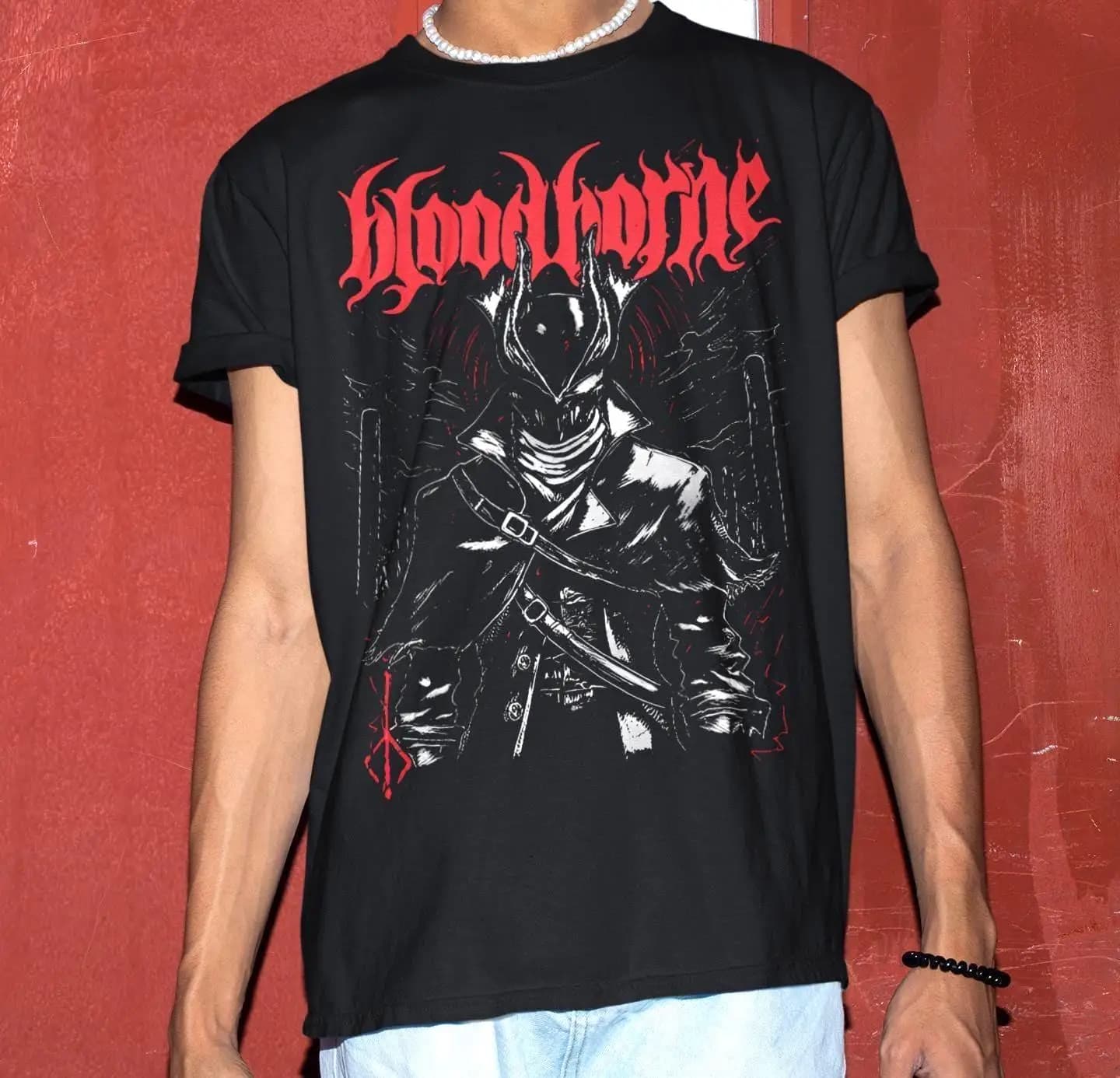 Unisex Bloodborne Lady Maria Shirt Video Game T-shirt Summer Men's and Women's Loose and Breathable T-shirt Top