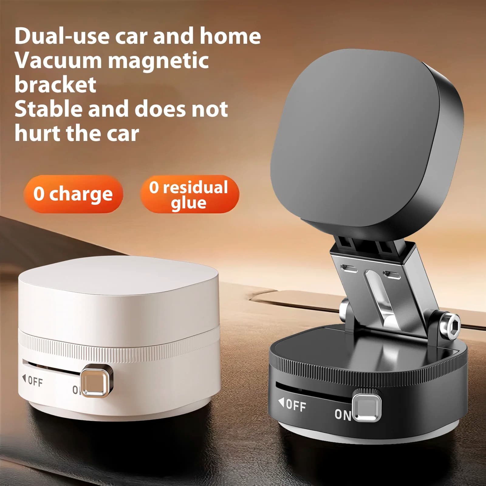 Supporto magnetico per telefono da auto 360 ° Rotazione pieghevole con ventosa a vuoto per iPhone 12-16 Series Supporto per telefono per auto/palestra/guida Nuovo
