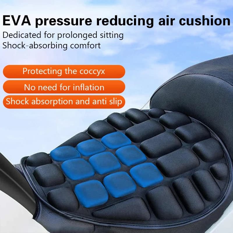New Motorcycle Seat Cover Air Pad Motorcycle Air Seat Cushion Cover Pressure Relief Protector Universal Motorcycle Seats▪