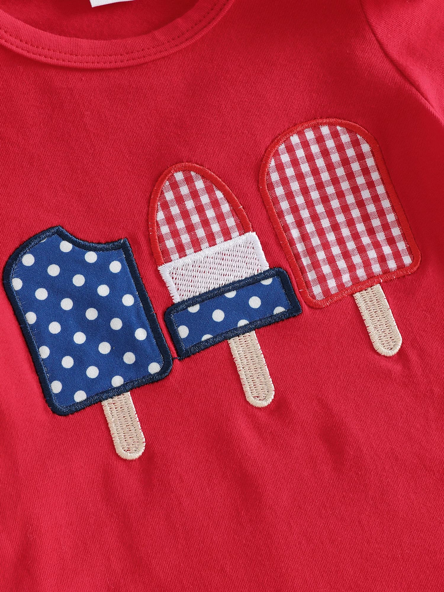 Grazioso completo per bambine per il Giorno dell'Indipendenza, dolce tutina senza maniche con ricamo a forma di anguria e set di pantaloncini in denim con fascia per capelli con fiocco