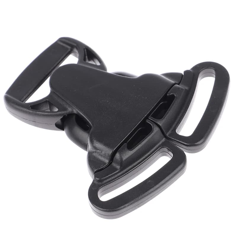 2 pezzi nero 25mm tre vie tre punti fibbia a sgancio laterale accessorio per marsupio in plastica rapida per borsa per seggiolino auto zaino in tessuto