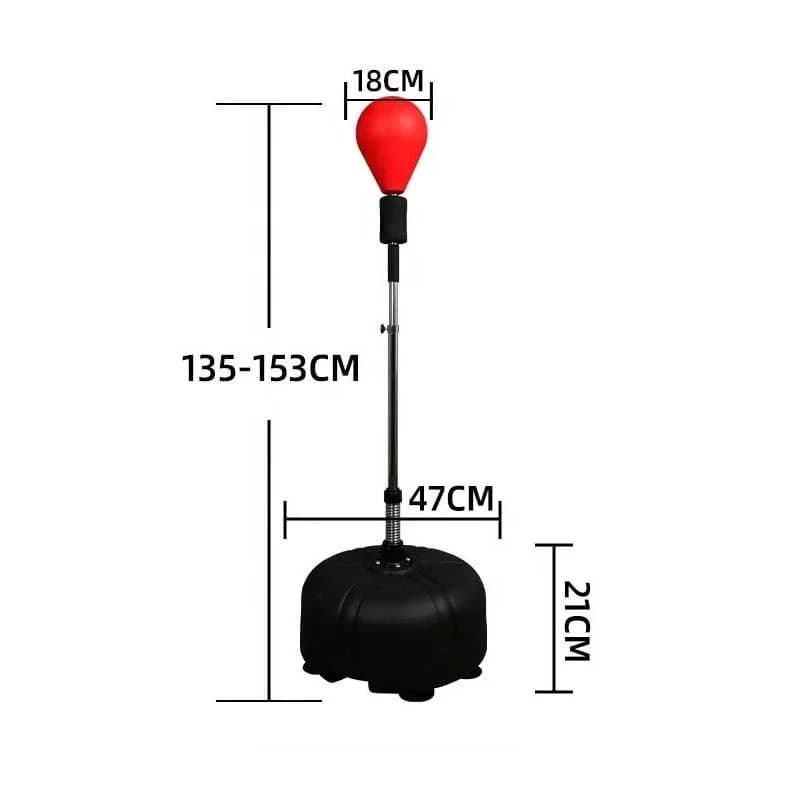 Standing Boxing Punching Bag Speed Ball Adjustable Height For Home Gym Fitness And Combat Training
