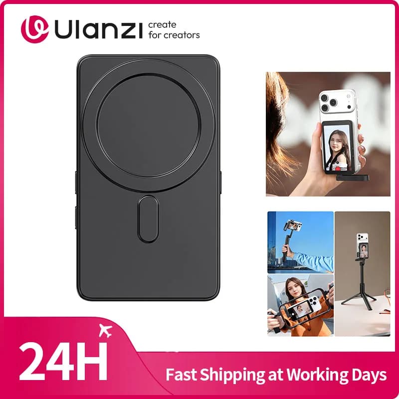 Schermo per selfie Ulanzi VM1 Vlog per iPhone 17 16 15 Schermo per selfie con anello magnetico per smartphone Android