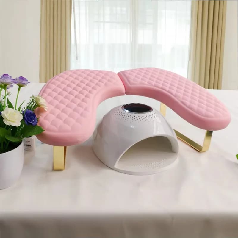 2024 Nuovo cuscino in pelle per unghie a forma di U Cuscino per bracciolo russo Supporto per scrivania a mano per salone di bellezza