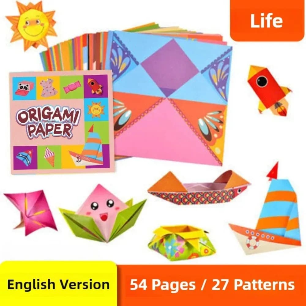 54 Montessori toys, handmade DIY toys for children, 3D cartoon animal origami, handmade paper art