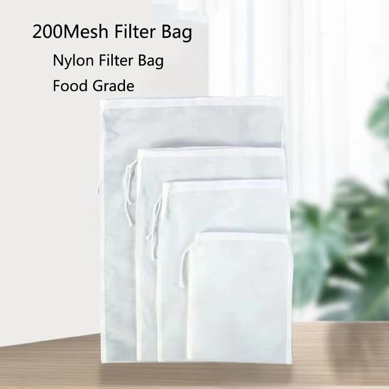 5/10 pz 200 Mesh Filtro Net Bag Acquario Bio Sfera Carbonio Media Isolamento Borse Filtro Per Alimenti Filtri Maglia Cucina Colino borse