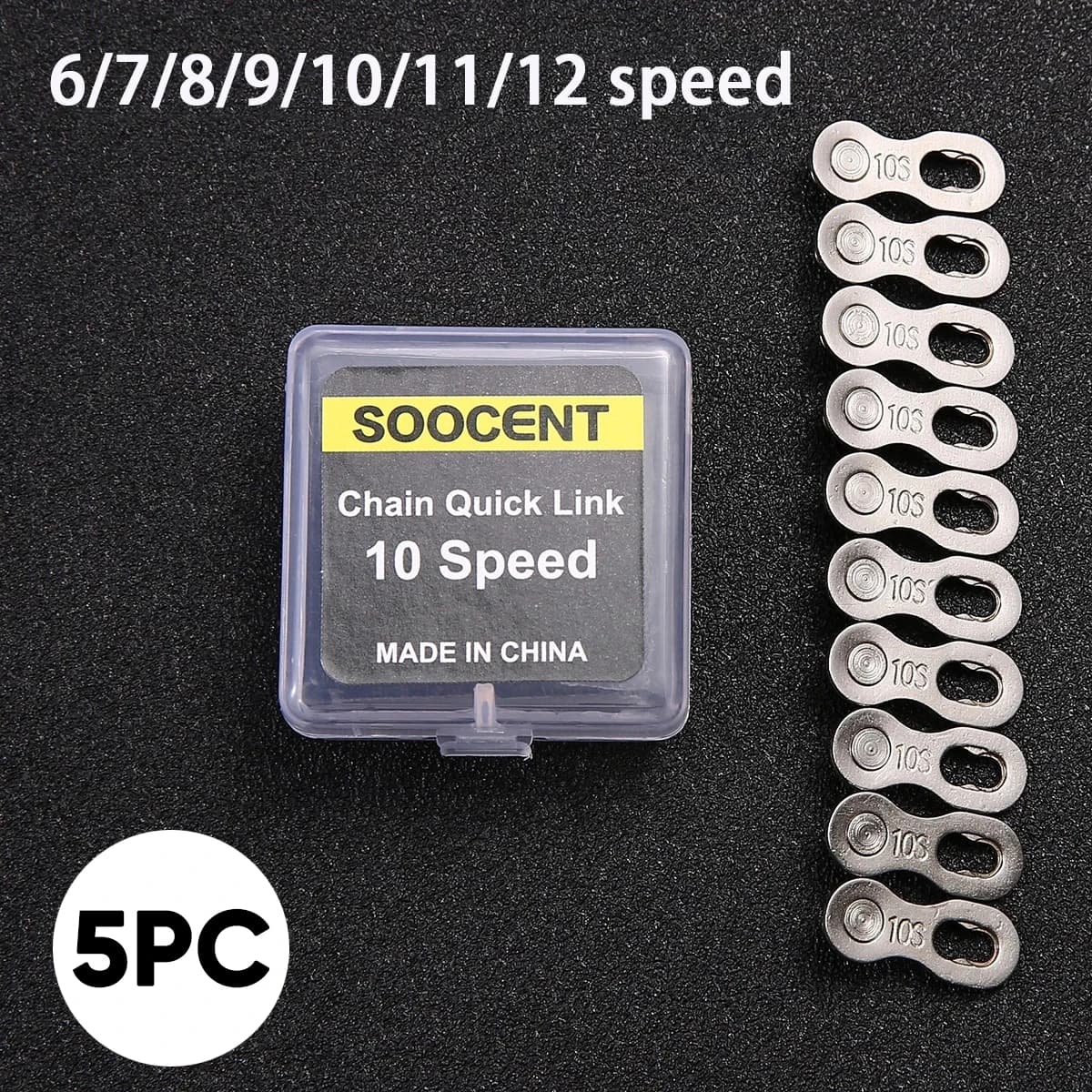 5Pair Bike Chain Quick Links Bicycle Chain Connector 12 Speed Bike Chain Magic Buttons Chain Link 6/7/8/9/10/11/12S Accessories