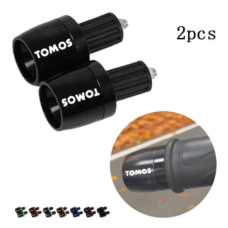 Manopole per manubrio moto con contrappeso e tappi terminali per Tomos Nitro Arrow Sprint LX Streetmate R A35 Racing TT