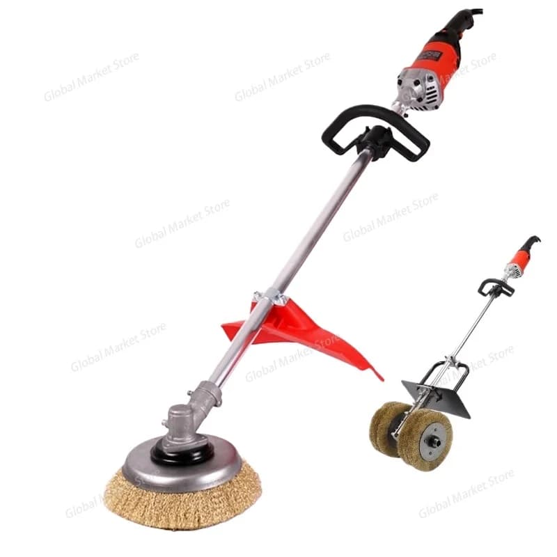 Macchina elettrica industriale per la rimozione della ruggine, lucidatrice a spazzole metalliche a forma di ciotola, macchina per la ristrutturazione di piastrelle in acciaio colorato,