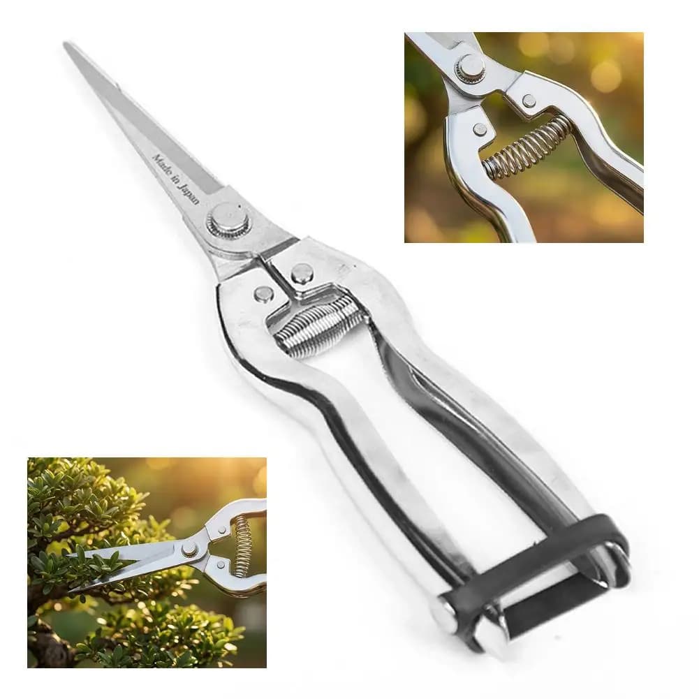 Stainless Steel Pruning Scissors Gardening Scissors Garden Branch Pruning Tools Household Fruit Picking Grape Scissors