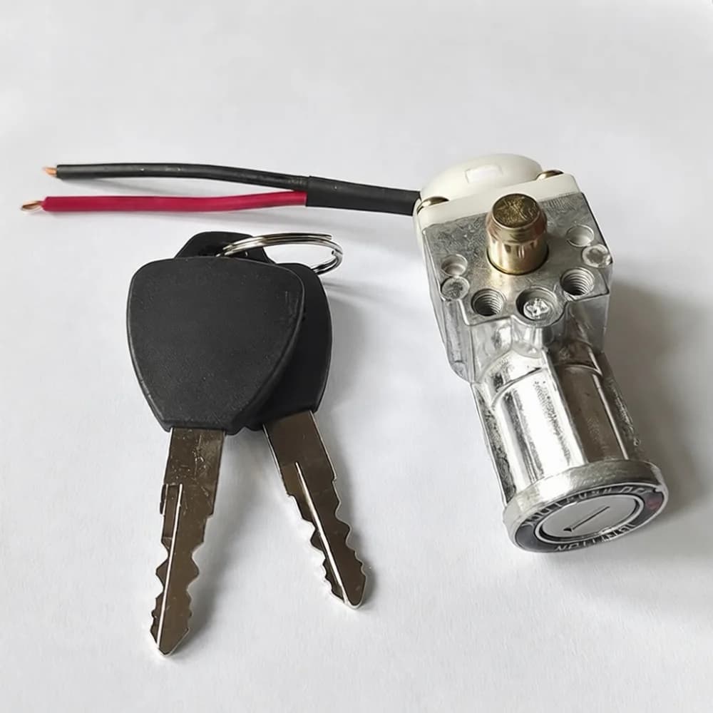 Silver Fish Ebike Battery Lock Box Security Replacement Part Anti Theft Cylinder Keys Electric Scooter Cycling Components