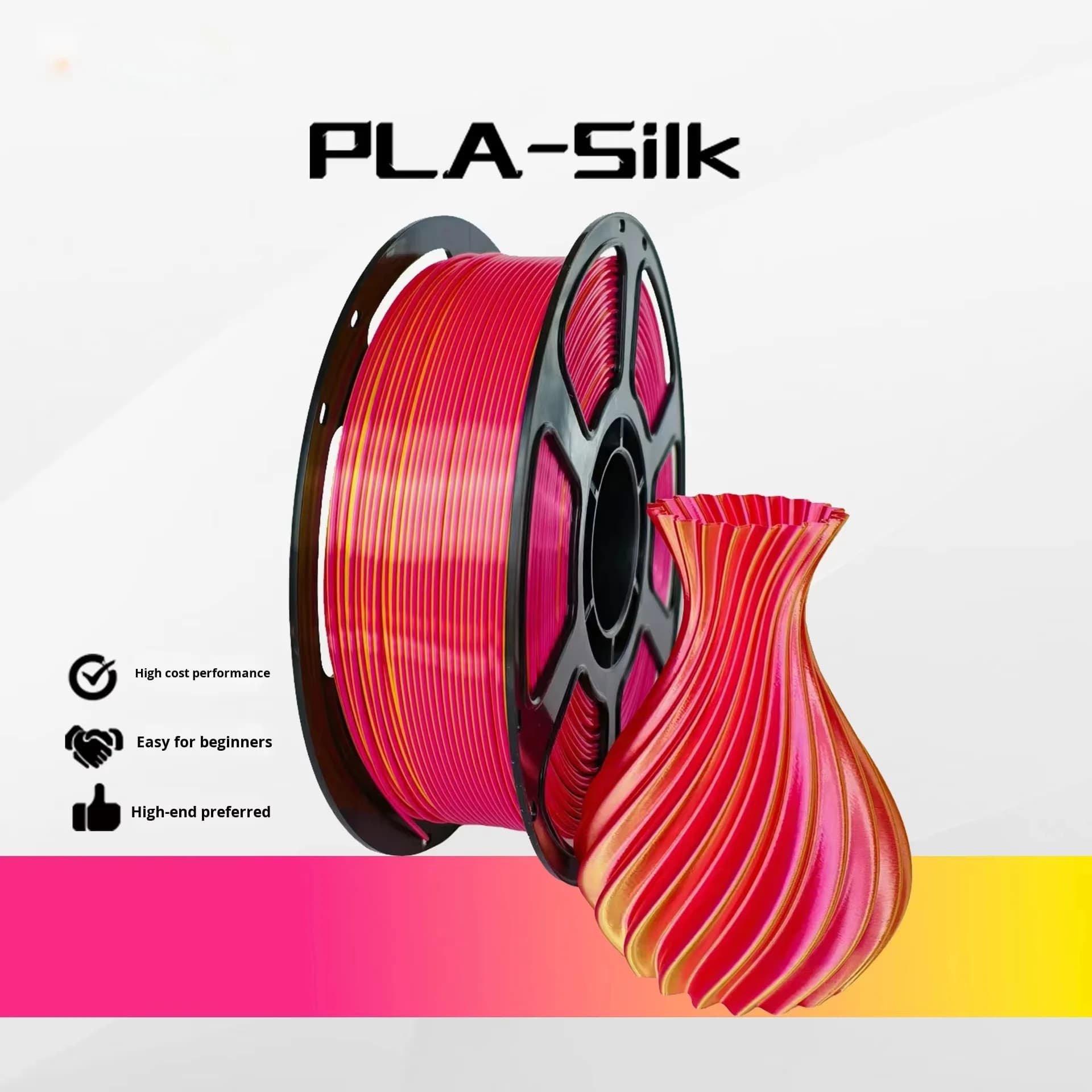 Pla 3D Printing Filament 1.75mm 1kg 3D Printing Supplies Pla Silk purple Glod Material Silk Double Color