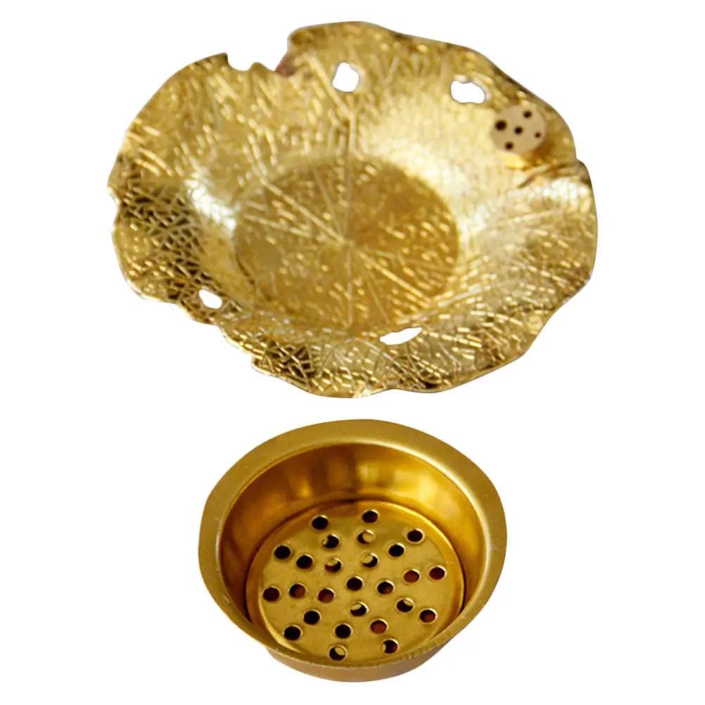 Bruciatore di incenso a forma di foglia di loto, elegante porta incenso decorativo per casa, ufficio, tavolo, accessori per aromaterapia.