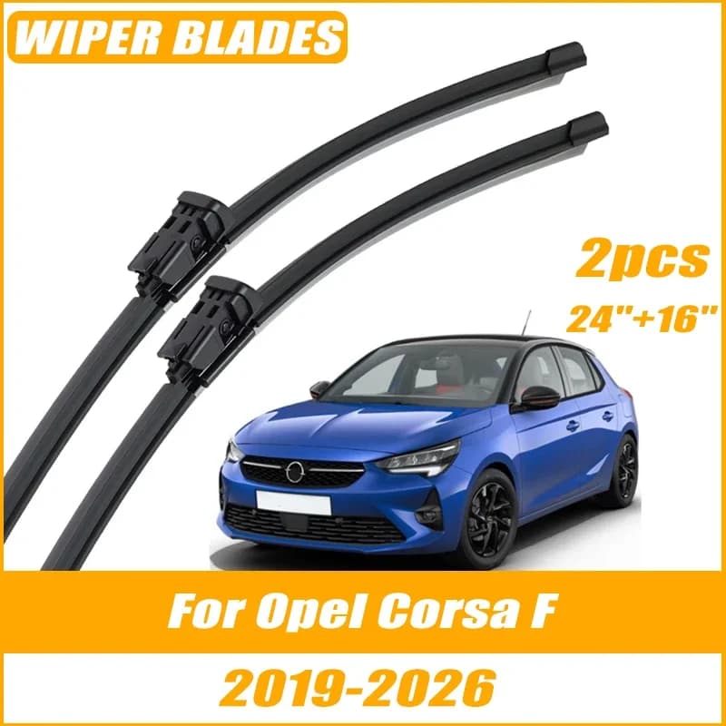 2pcs Wiper Front Wiper Blades For Opel Corsa F 2019-2026 Windshield Windscreen Clean Window Car Rain Brushes 24"+16"