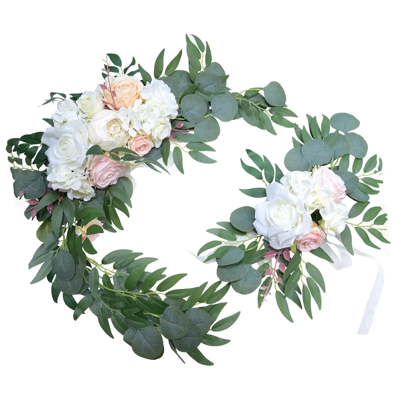 Confezione da 2 Ghirlande di Fiori Artificiali in Seta, Piante Rampicanti Finte per Decorazioni Domestiche, Ghirlande da Appendere per Archi, Giardini, Artigianato e Arte