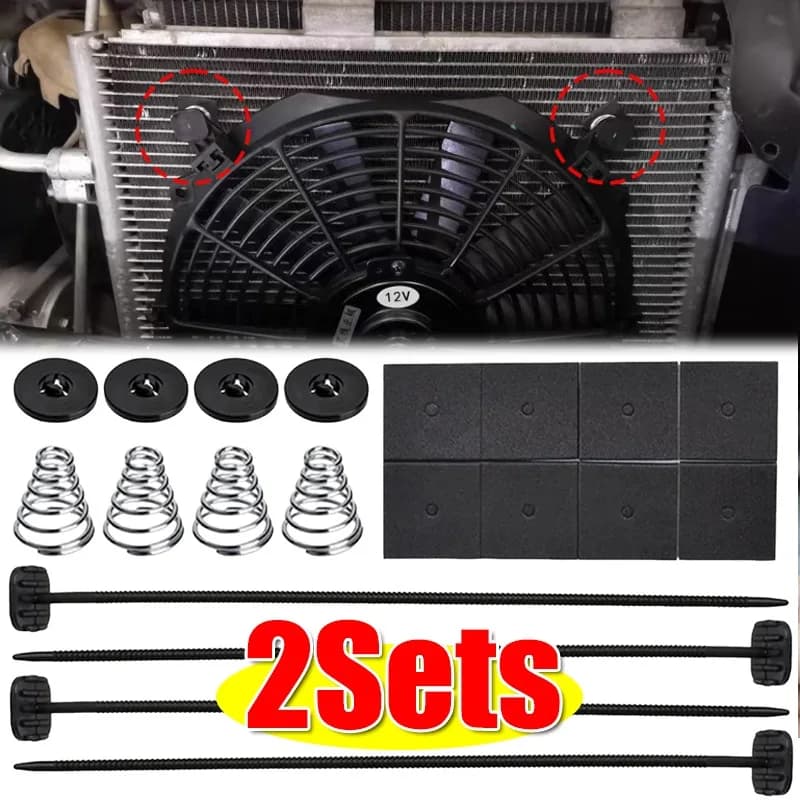 1-2 Set di Kit di Montaggio Universale per Ventole Elettriche di Radiatori Auto e Camion, Accessori e Parti per Honda, BMW, Fiat, Audi, Toyota