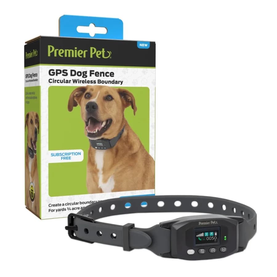 GPS Dog Fence Collar Circular Wireless Boundary Rechargeable No Subscription