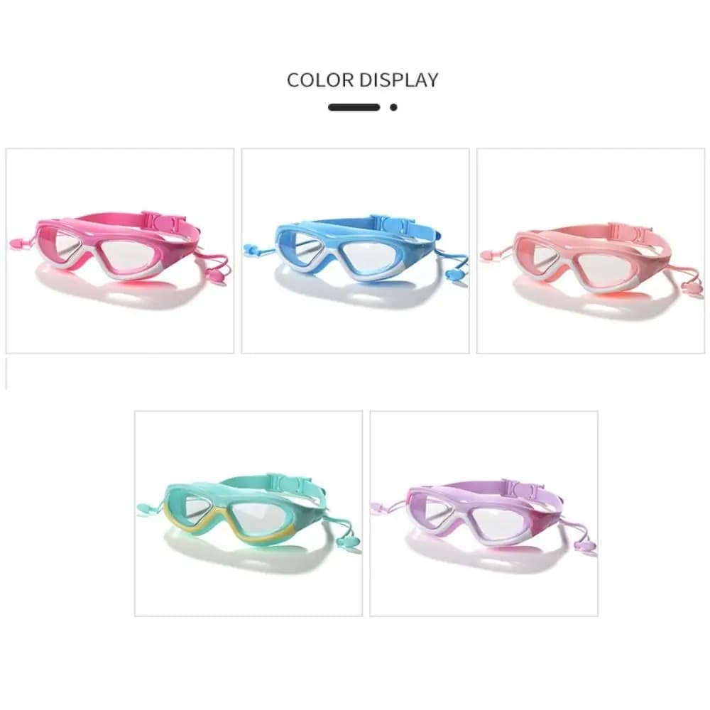 Waterproof Children's Swimming Cap Clear Vision Hair Protection Swimming Glasses Comfortable Anti-fog Boys Swimming Caps