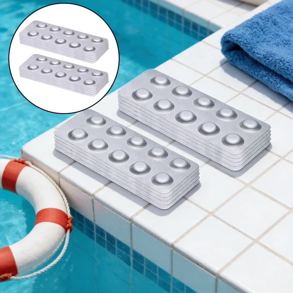 Swimming Pool Water Test Tablets 100pcs for DPD1 and PH Analysis Fast and Simple Testing for Pool and Spa Owners