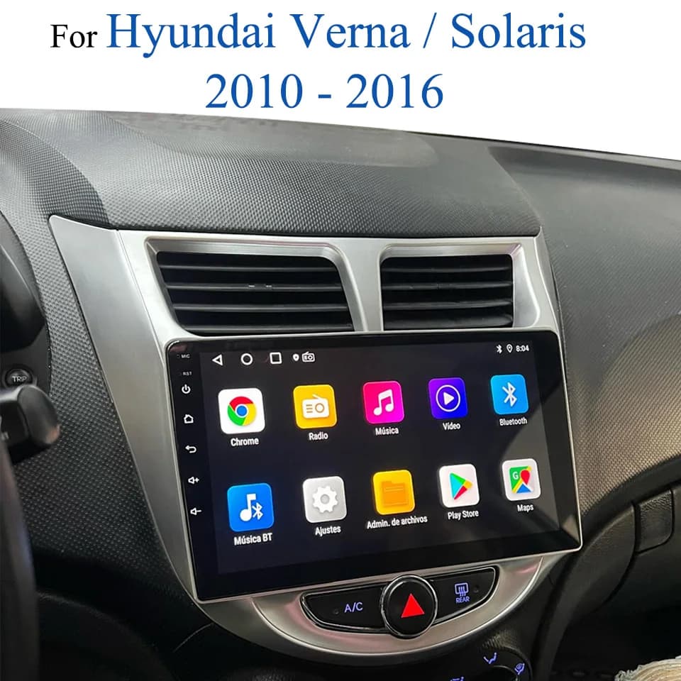 Android 14.0 8G + 128G Autoradio Per Hyundai Solaris Accent Verna 2010 2012 2014 2016 Auto Radio Lettore Multimediale di Navigazione GPS