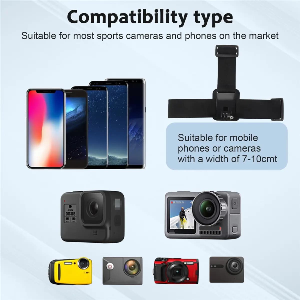 Supporto universale per testa M05K con clip per cellulare per smartphone e accessori per vlog