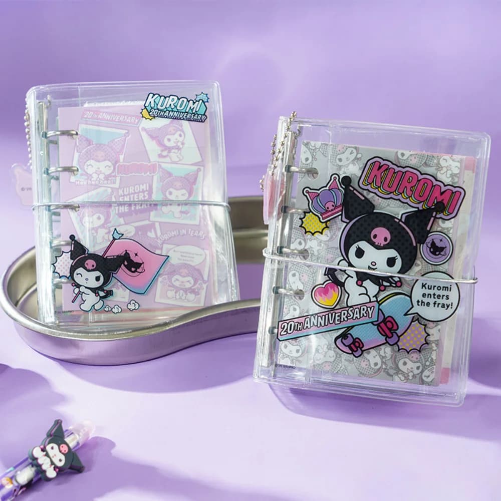 Genuino Sanrio Kuromi Raccoglitore portatile Notebook Planner Agenda annuale giornaliera Libro Diario Libro Cancelleria scolastica Regali per ragazze