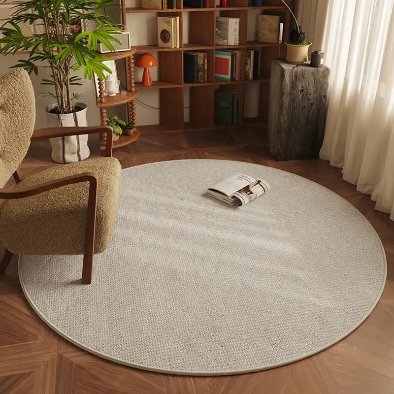 Stain-Resistant Round Meditation Rug - Durable Sound Bowl & Acoustic Mat for Yoga, Home Decor Thick Non-Slip Floor Cushion
