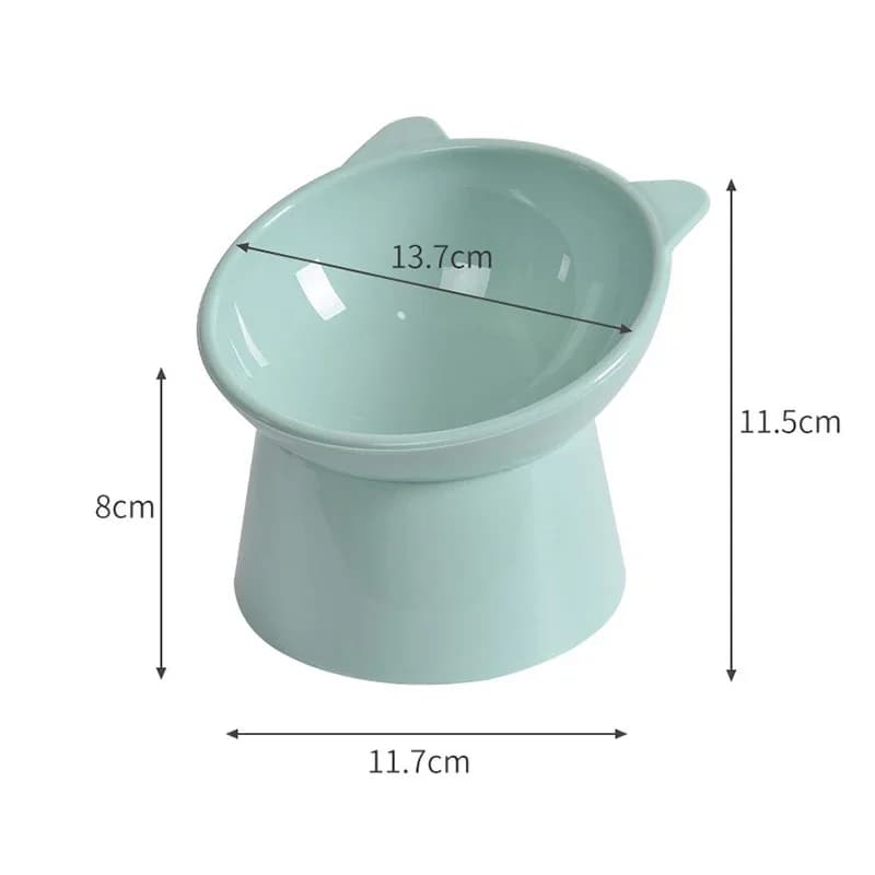 45 ° Ciotola ergonomica per animali domestici con protezione per il collo | Ciotola con doppia maniglia anti-ribaltamento per piedi alti per cani e gatti (cibo e acqua)