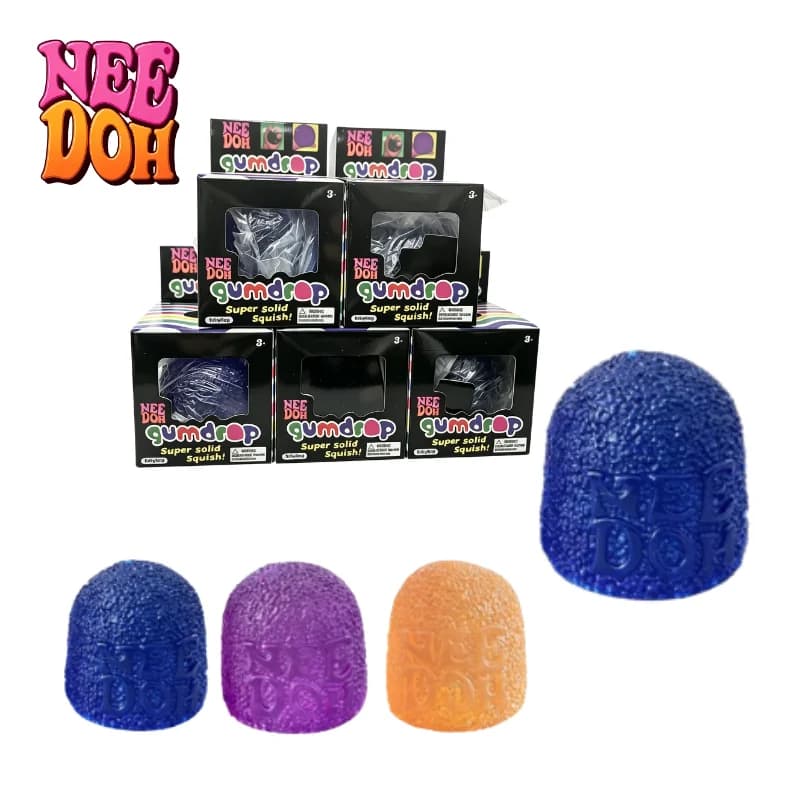 2026 Trending Mini Candy Nee Doh Gumdrop Soft Sensory Fidget Toy Maltose Stress Relief Squeeze Ball Party Favors
