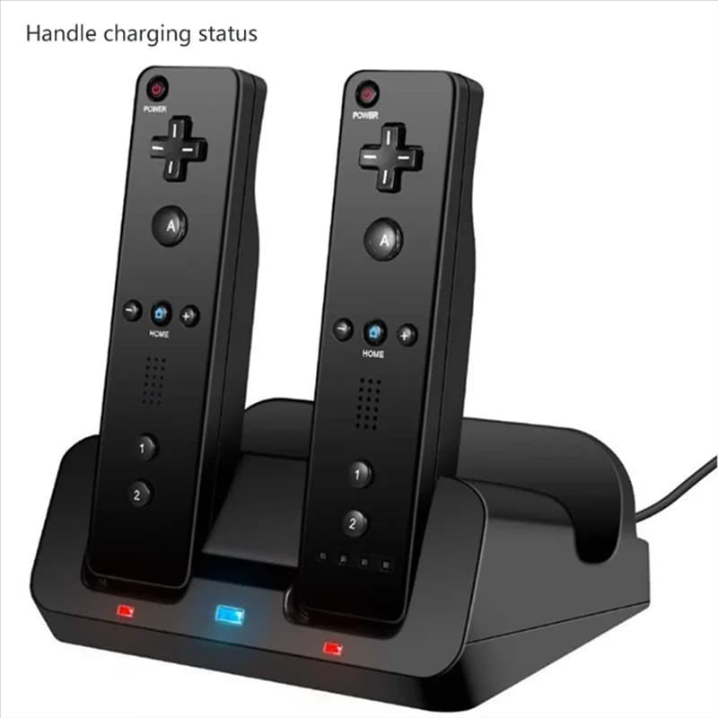 Caricabatterie con supporto dock per stazione di ricarica intelligente per telecomando Wii U Gamepad A9LC-ABVK