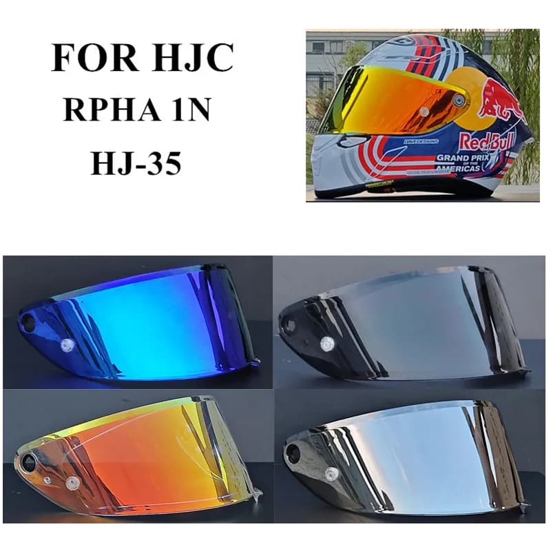 Visiera per Casco Moto HJ-35 Compatibile con HJC RPHA 1N, Accessori per Caschi, Lente di Ricambio, Occhiali Extra