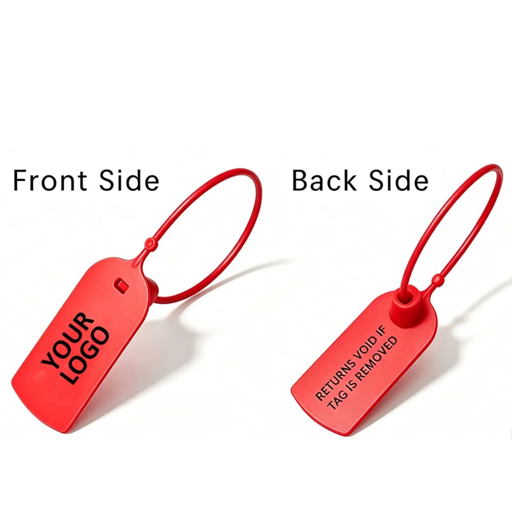 100Pcs Custom Clothing Hang Tags Personalized Plastic Security Print Garment Shoe Clothes Product Logo Gift Tag Label 200mm/7.8"