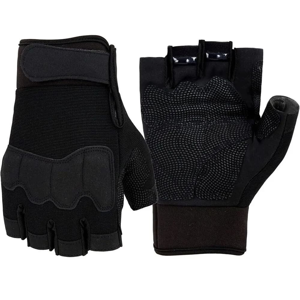 Tactical gloves without fingers Breathable protective gloves from outdoor camping for shooting, hunting, motorcycling, climbing