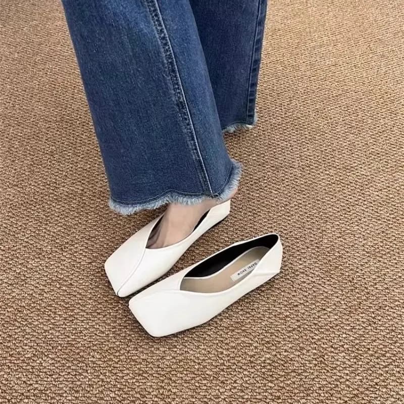 Spring Autumn Slip On Women Mary Jane Shoes Fashion Female Outdoor Soft Leather Dress Flats Shoes