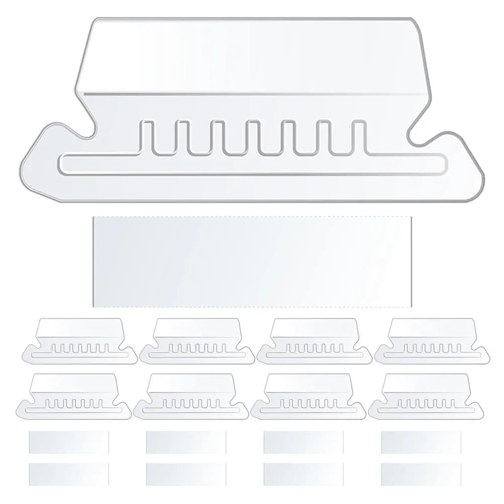 100 Pezzi Etichette in PVC per Cartelle, Piccole Linguette Identificative Rimovibili, Etichette per Classificazione Documenti, Forniture per Archiviazione Ufficio