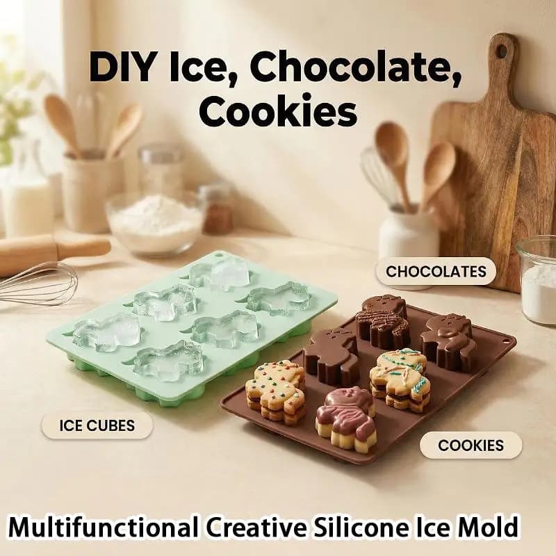 Nuovo Stampo Creativo a Forma di Pony per Cubetti di Ghiaccio 2026, Stampo Multifunzionale in Silicone per Ghiaccio, Cioccolato e Torte, Accessori da Cucina