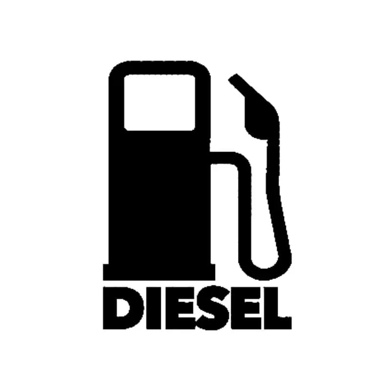 Wall decals for cars Wall decals for diesel fuel tank cap PVC waterproof and solar protection 12 * 8 cm