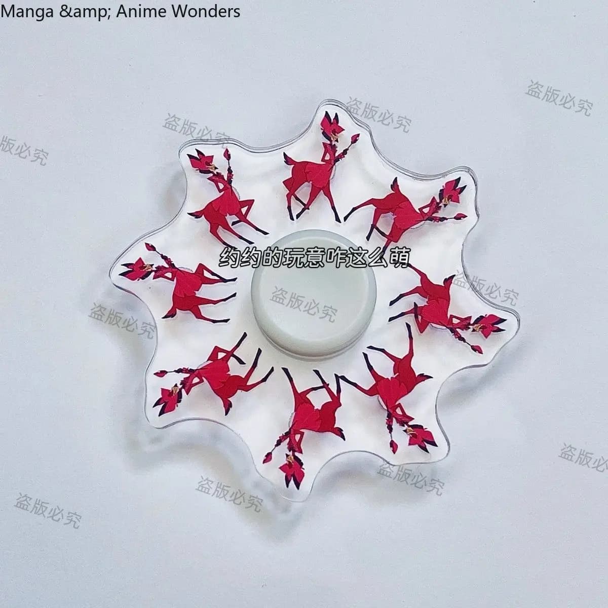 Fidget Spinner in Acrilico a Tema Anime e Cartoni Animati, Giocattolo Antistress, Regalo di Compleanno, Gioco di Halloween