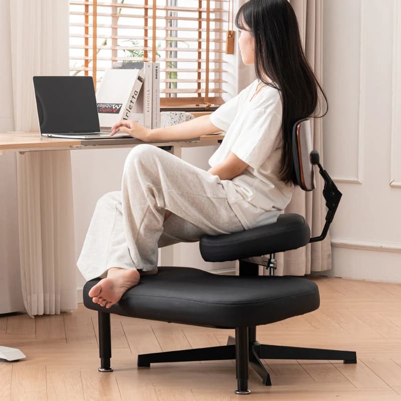 Sedia a gambe incrociate regolabile, sedia a ginocchia regolabile con schienale, sedia verticale, sedia per meditazione e yoga, sedia lounge robusta