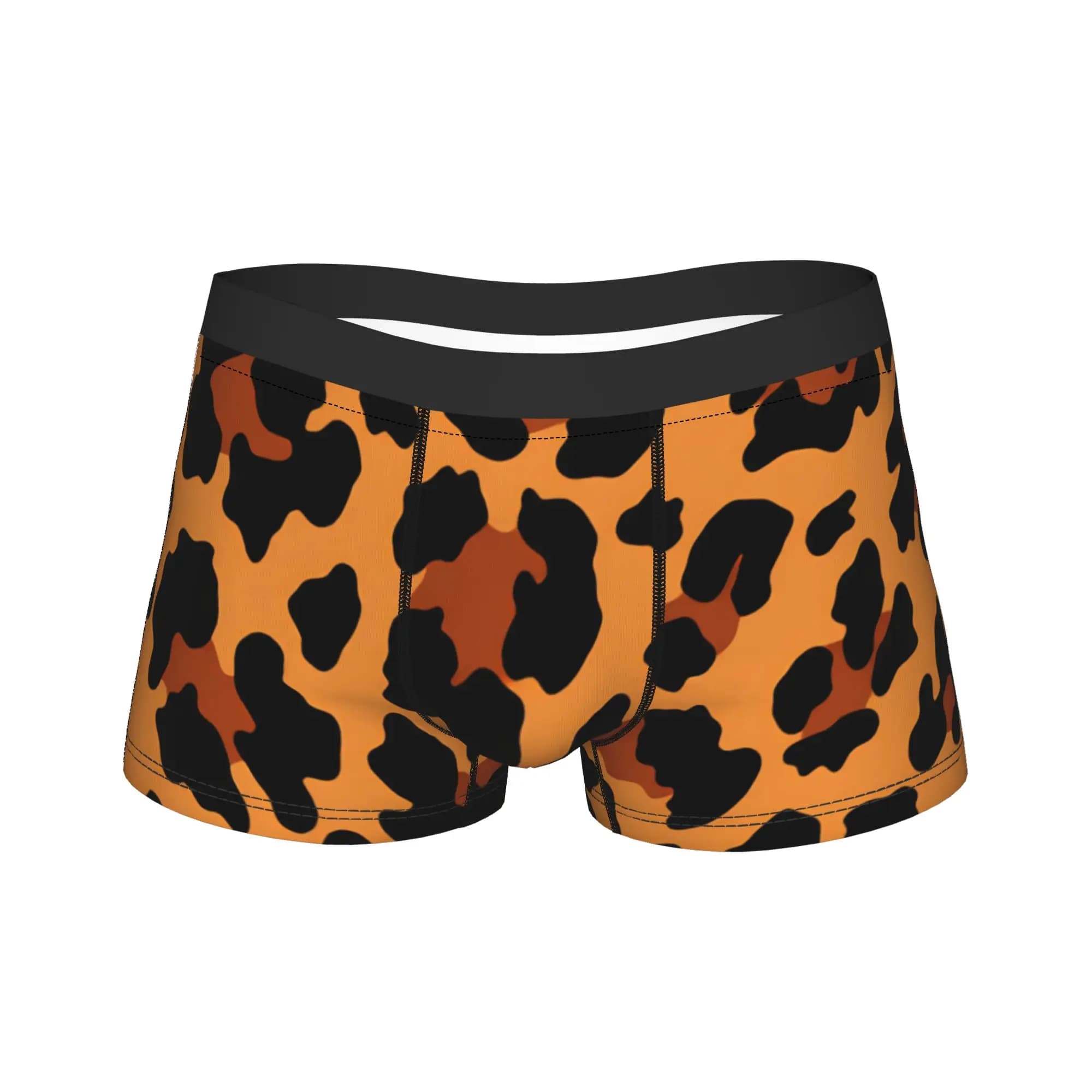 Slip da uomo leopardati comodi e personalizzabili, taglie forti