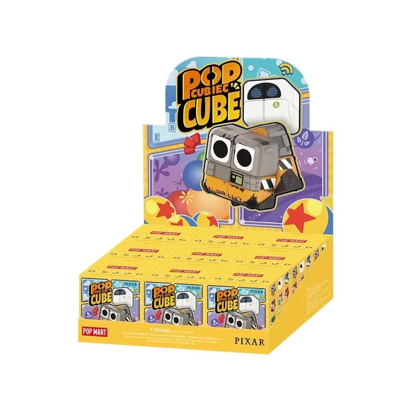 POP MART PIXAR POP CUBE CUBIEC Series Mystery Box Genuine Blind Box Guess Toys Bag Anime Figure Desktop Ornaments Model Gift
