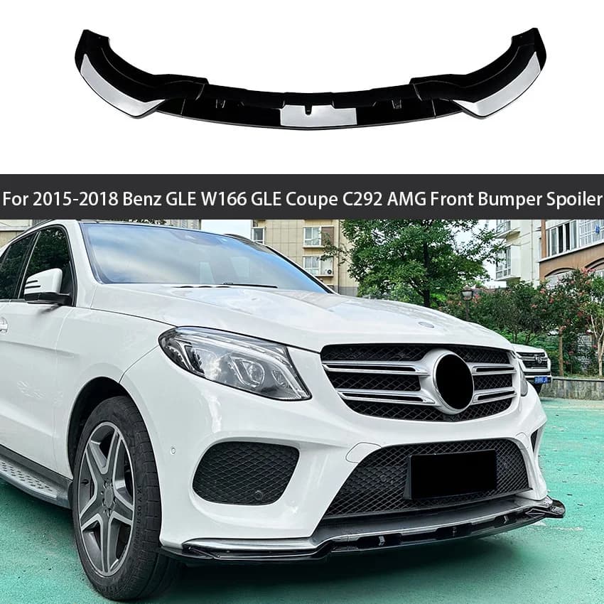 For 2015-2018 Mercedes GLE Class W166 GLE Coupe C292 AMG Bumper Protector Front Bumper Lip Body Kit Spoiler Splitter Diffuser