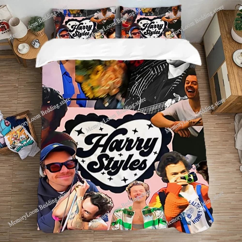 Queen Bed Comforter Sets Duvet Covers Bedding Set Double Size Quilt Cover Set Pillowcase Fashion H-Harry Styles Art Linen Home