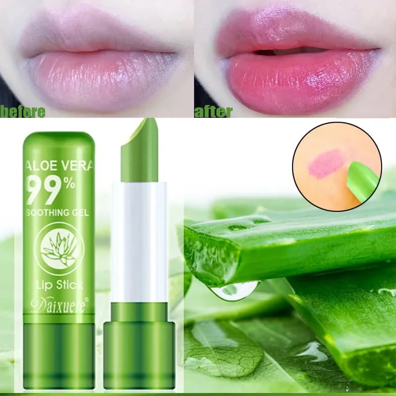 1pc rossetto che cambia colore balsamo per labbra idratante a lunga durata Aloe Vera naturale rossetto idratante balsamo per labbra a cambiamento di colore