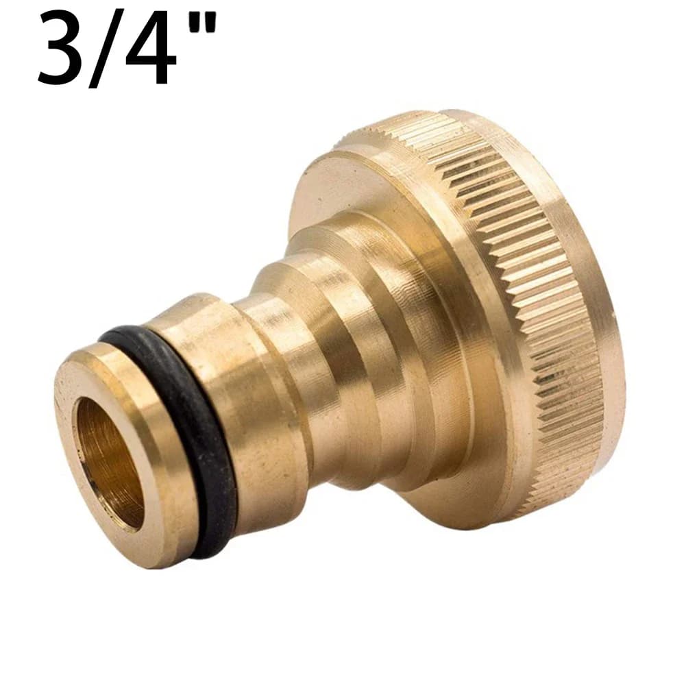 Rubinetto in ottone 3/4 femmina 1/2 connettore rapido lavatrice tubo dell'acqua da giardino adattatore a connessione rapida parti universali da 25 mm