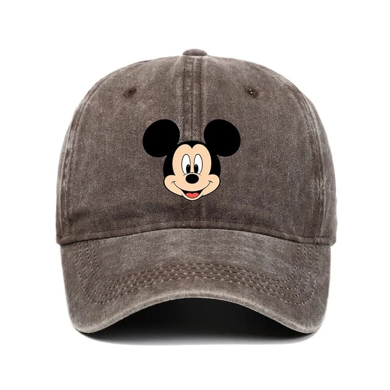 Cappellino da baseball unisex con stampa Mickey Mouse Kawaii, cappelli da uomo e da donna, cappelli da camionista vintage, cappello regolabile casual per protezione solare