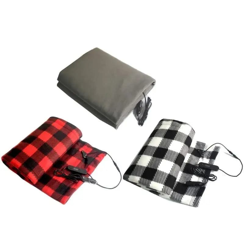 Coperta riscaldata per auto Coperta elettrica morbida elettrica Coperta natalizia Coperta da viaggio per auto 4 impostazioni