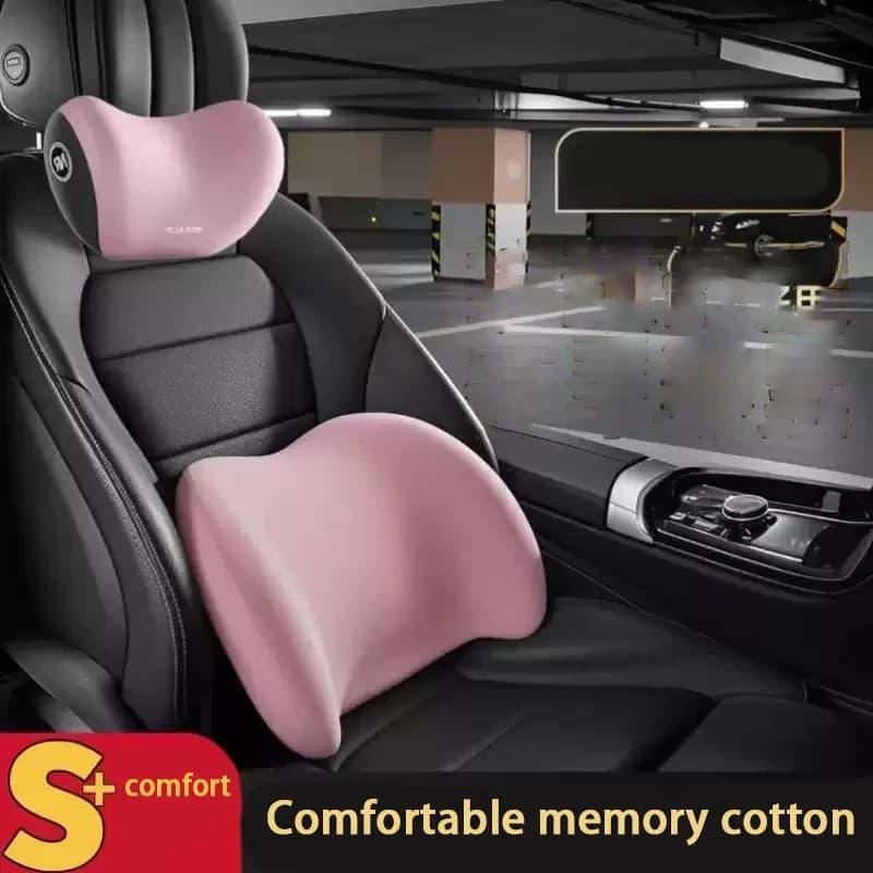 Car Headrests, Car Pillows, Driver's Seat, Memory Cotton Waist Protector, Car Pillows, Neck Pillows Accessories