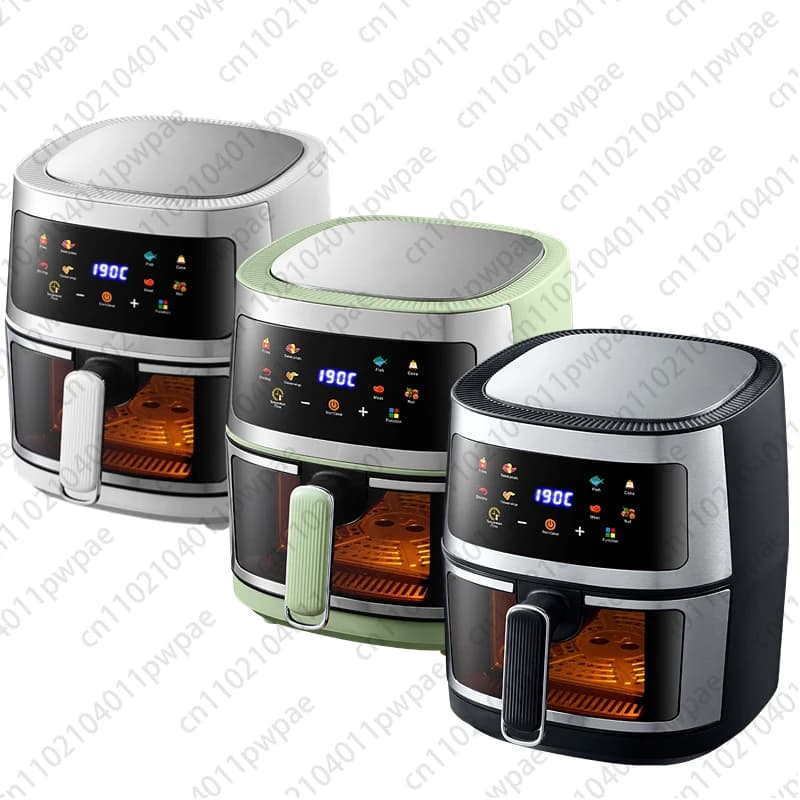 Air Fryer Oven Grill Pizza Stainless Steel 5L 6L 8L Air Fryer Oven Kitchen Cookware Air Fryer